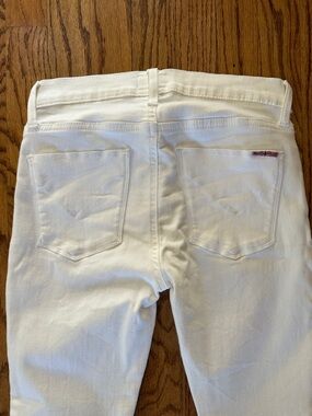 Hudson White Jeans Size 25 Trendy Hip Chic Original Preppy